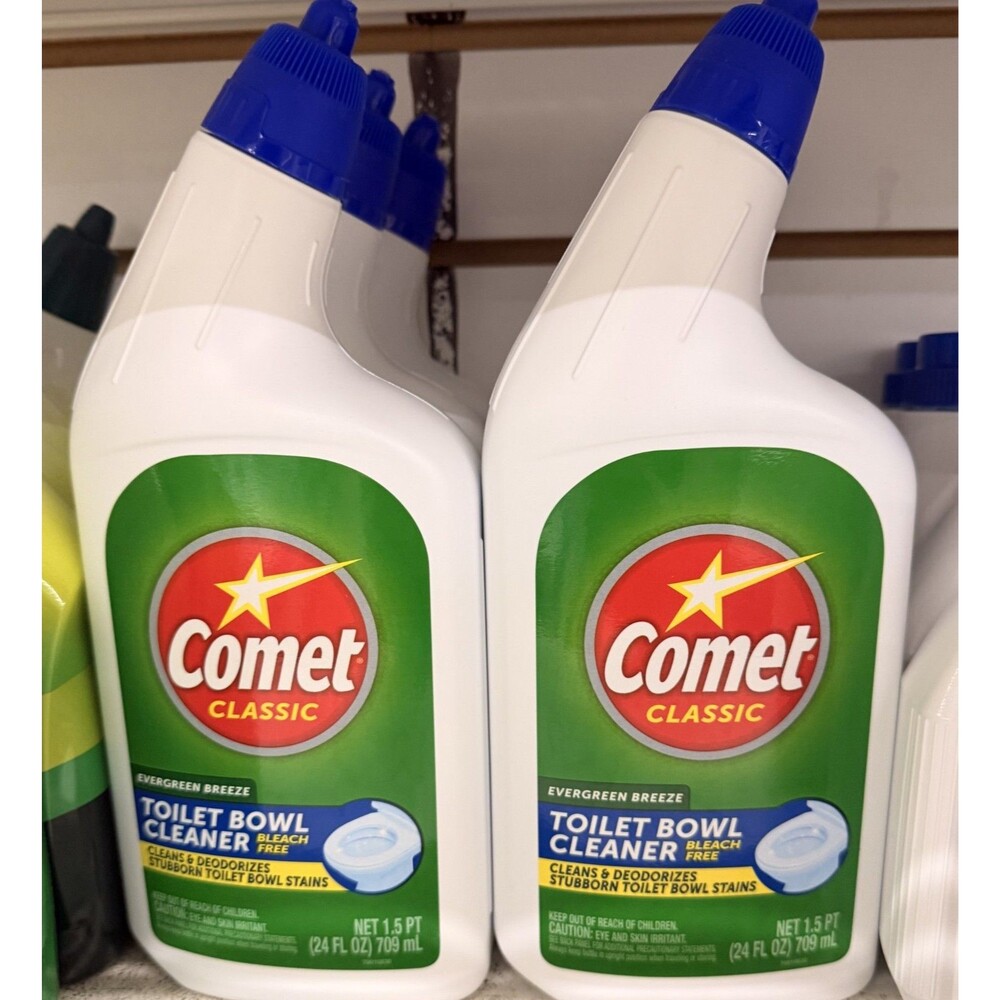 Comet Toilet Bowl Cleaner Bleach Free LOT of 12 (24 FL OZ Each Bottle)
